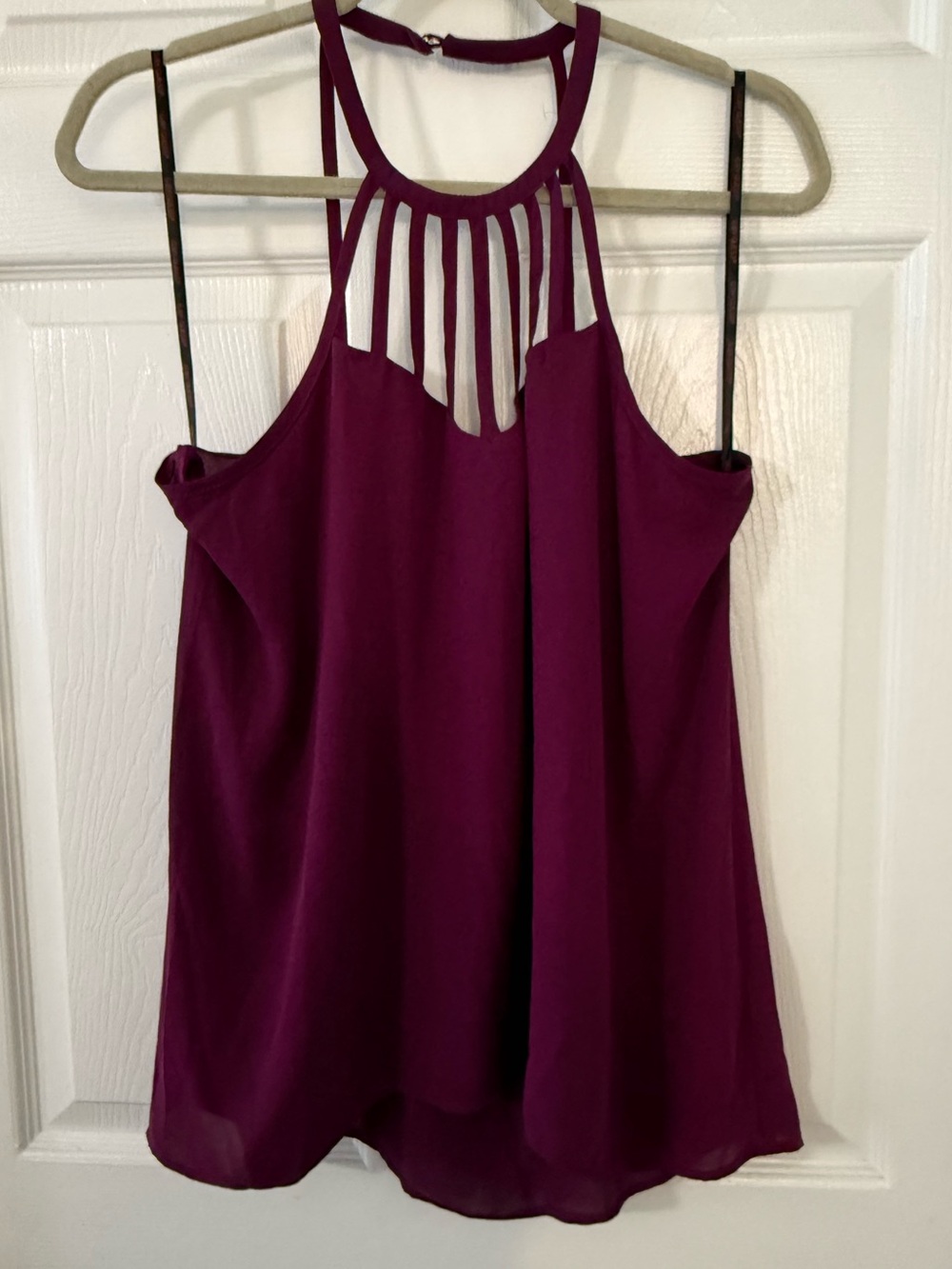 G by Guess Plum Strappy Halter Camisole